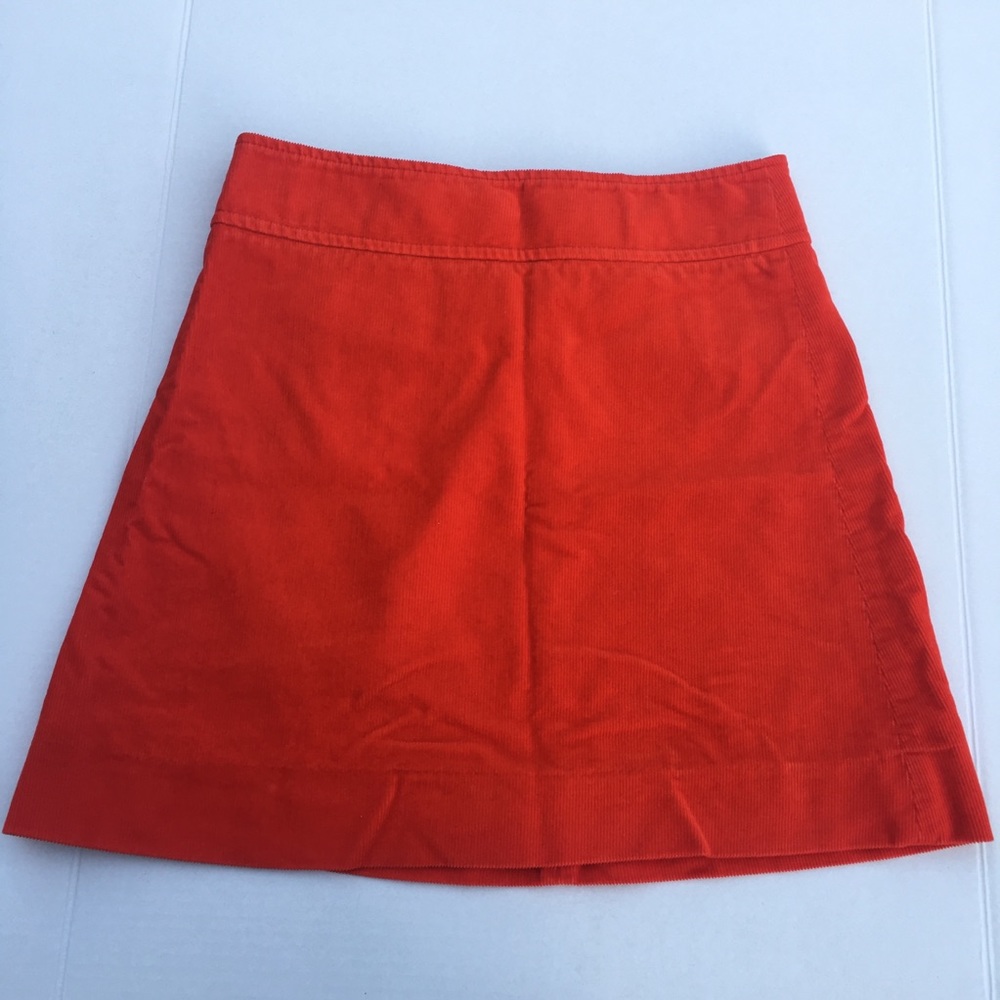 Red J. Crew Skirt